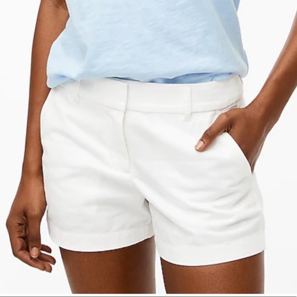 Bright White J. Crew Size 10 Shorts